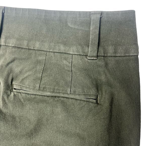 Loft Olive Curvy Skinny Flat Front Vintage Inspired Tapered Ankle Pants Size 6 - Picture 6 of 9